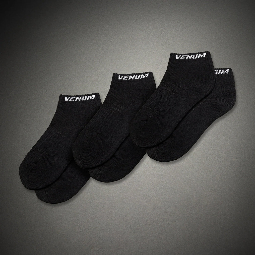 Calze Corte Venum Essential - 3 Paia - Nero