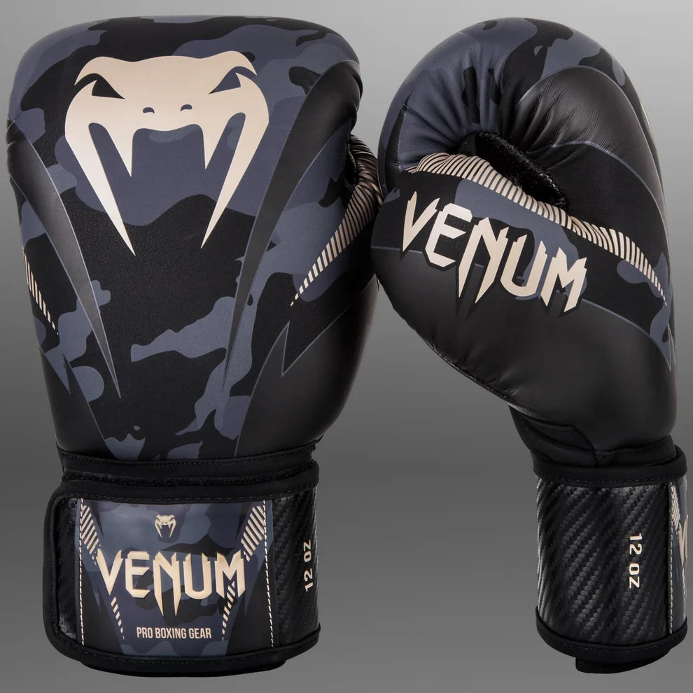 Guantoni da Boxe Venum Impact - Nero\Camo\Sabbia
