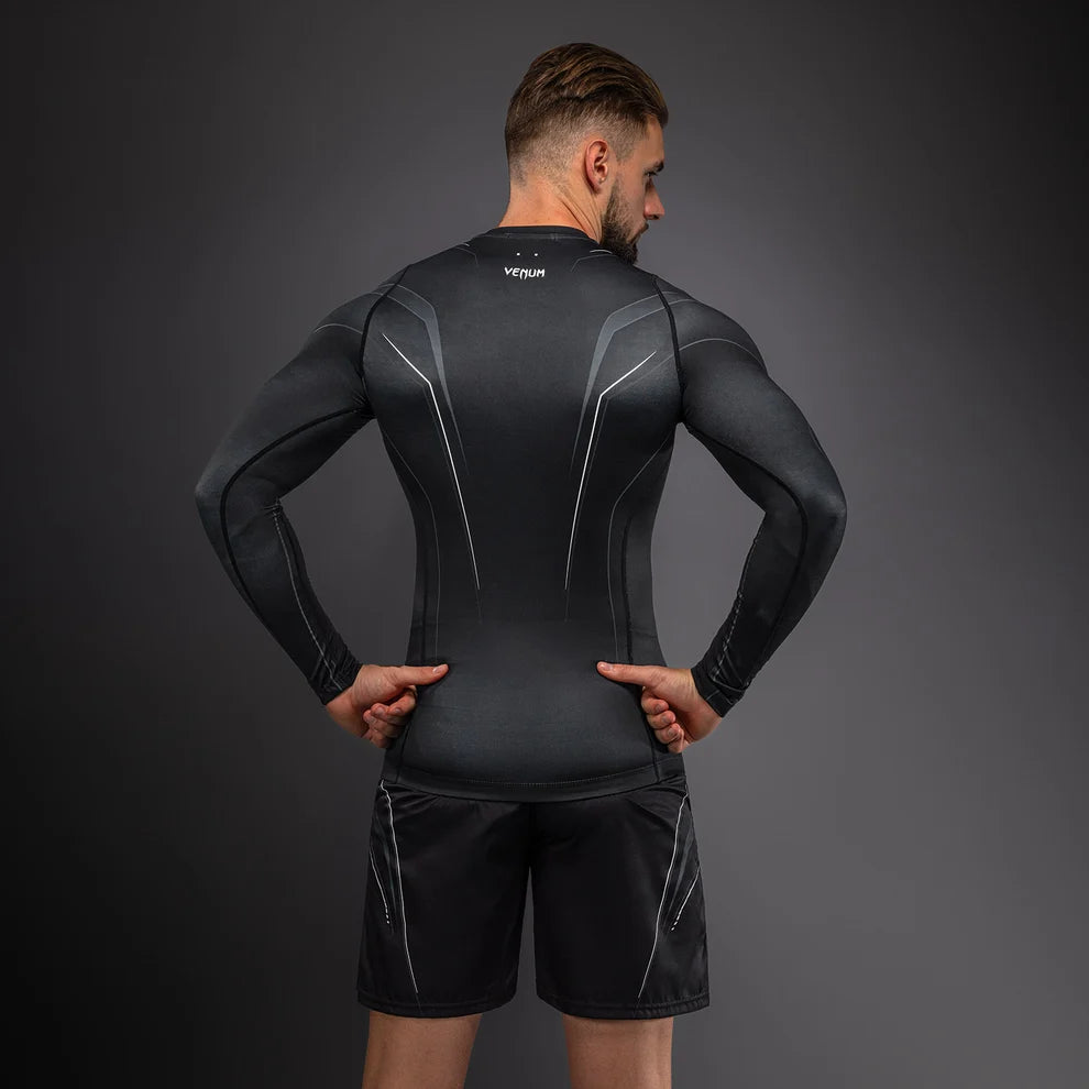 Venum Streamline Rashguard a Maniche Lunghe - Nero\Bianco